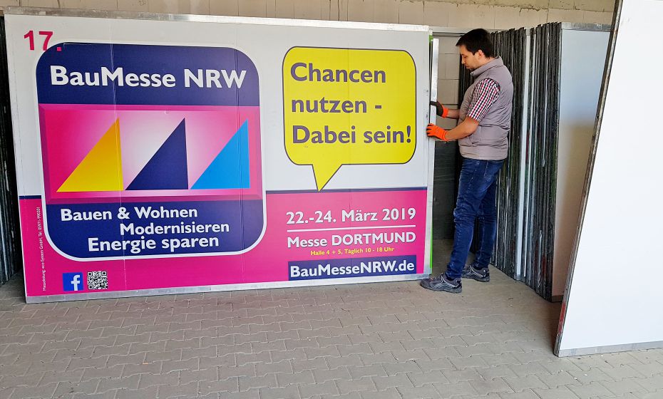 Veranstaltungswerbung Baumesse NRW IWM 